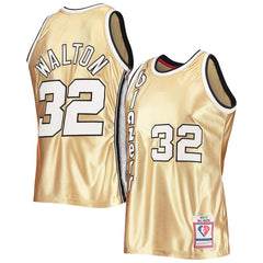 Portland Trail Blazers Bill Walton Gold 75th Anniversary 76/77