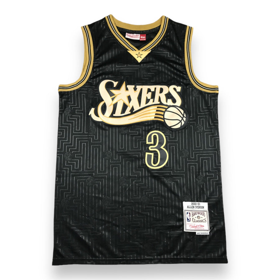 Philadelphia 76ers, Allen Iverson, “Gold Maze” Hardwood Classics Special