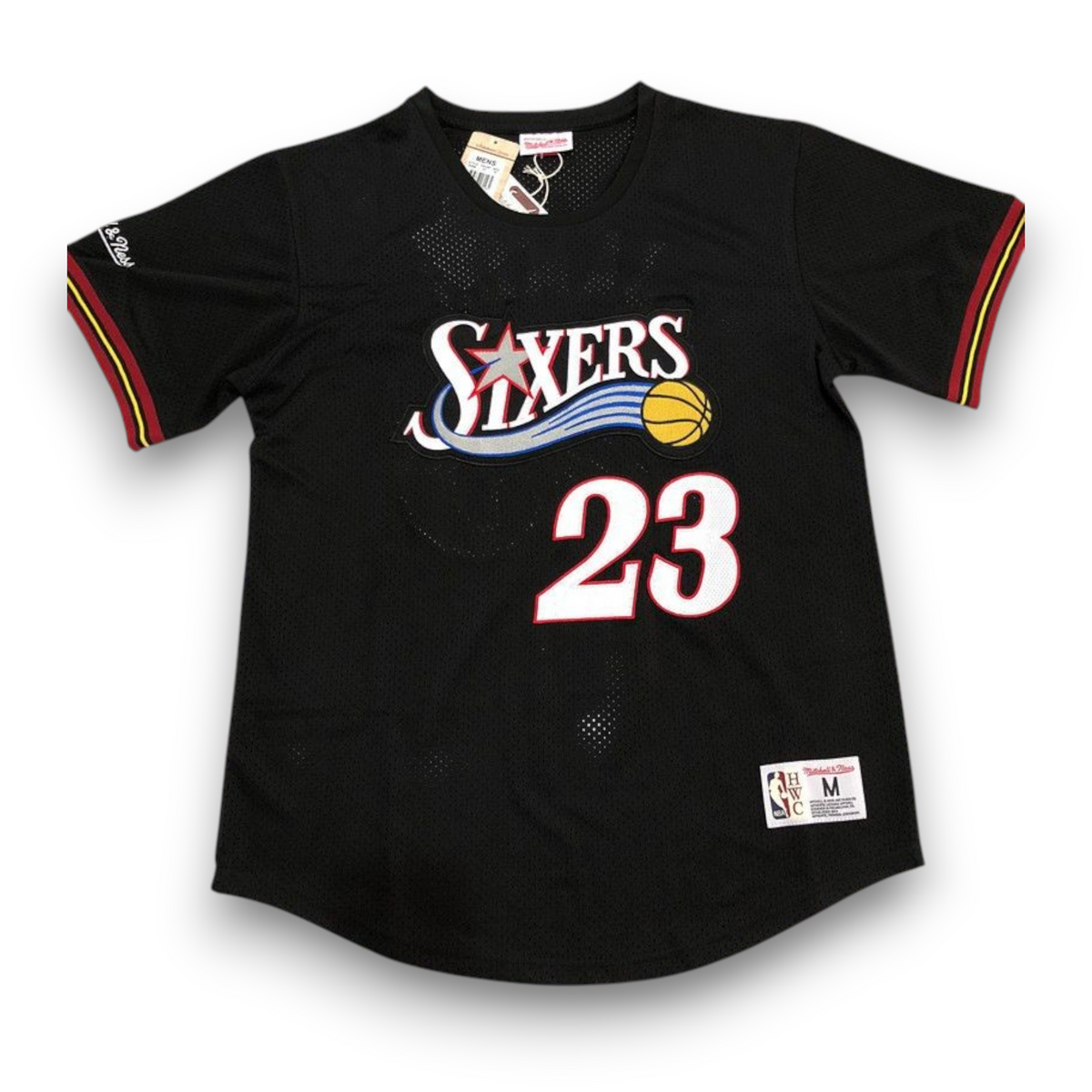 Philadelphia 76ers, LeBron James, Black Sleeved Hardwood Classics Special