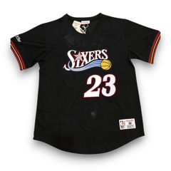 Philadelphia 76ers, LeBron James, Black Sleeved Hardwood Classics Special