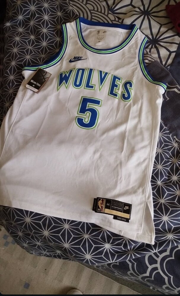 Customer photo of a Minnesota Timberwolves jersey