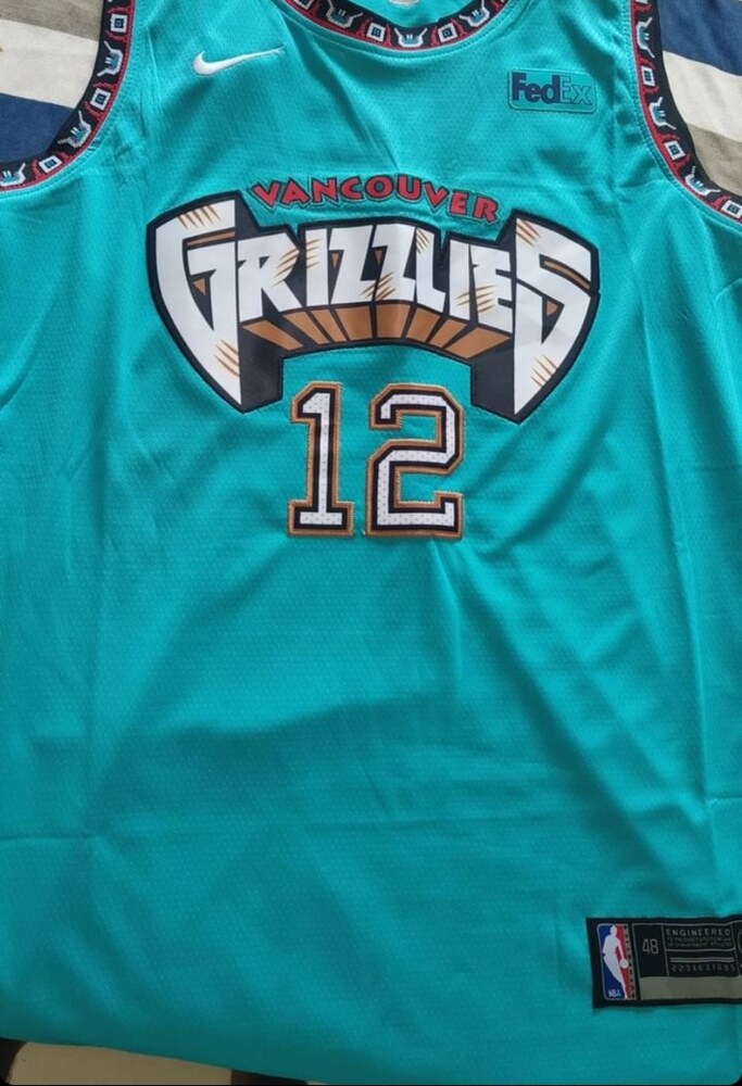 Customer photo of a Vancouver Grizzlies jersey